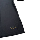 Vicolo T-Shirt Girocollo tinta unita con Logo Nero per Bambina 31460234 NERO VICOLO 