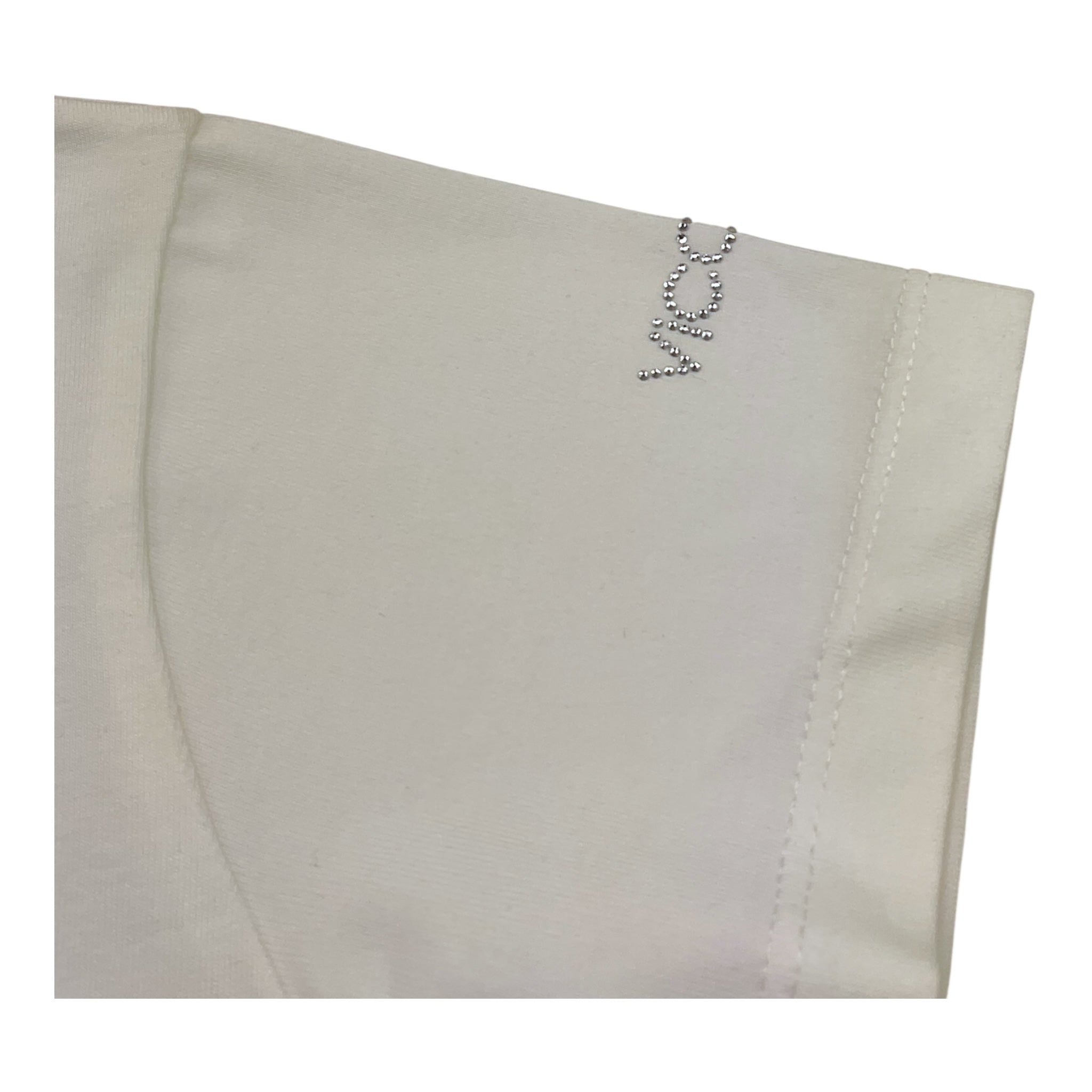 Vicolo T-Shirt Tinta Unita con Brillantini per Bambina 3146M00120 BIANCO VICOLO 