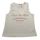 Vicolo Canotta Girocollo Tinta Unita con Stampa per Bambina 3146M00269 ROSA VICOLO 