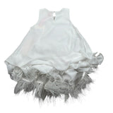 Vicolo Abito Giromanica Tinta Unita con Sottoveste per Neonata 3146V00286N BIANCO VICOLO 
