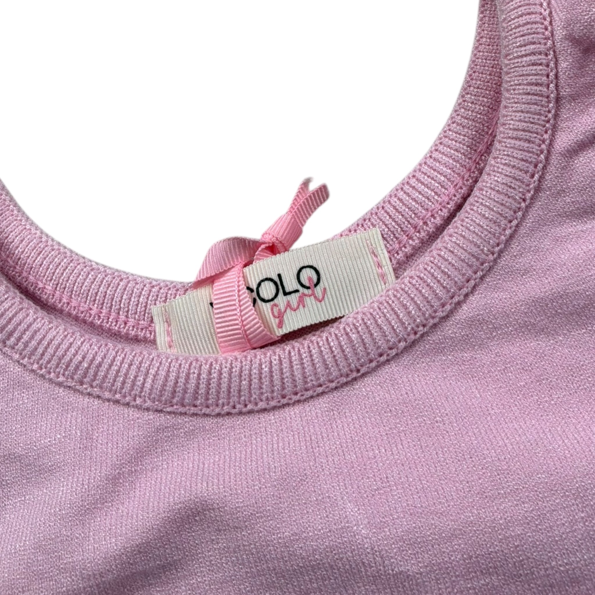 Vicolo Top Giromanica Tinta Unita per Neonata 3146WY00312X ROSA VICOLO 
