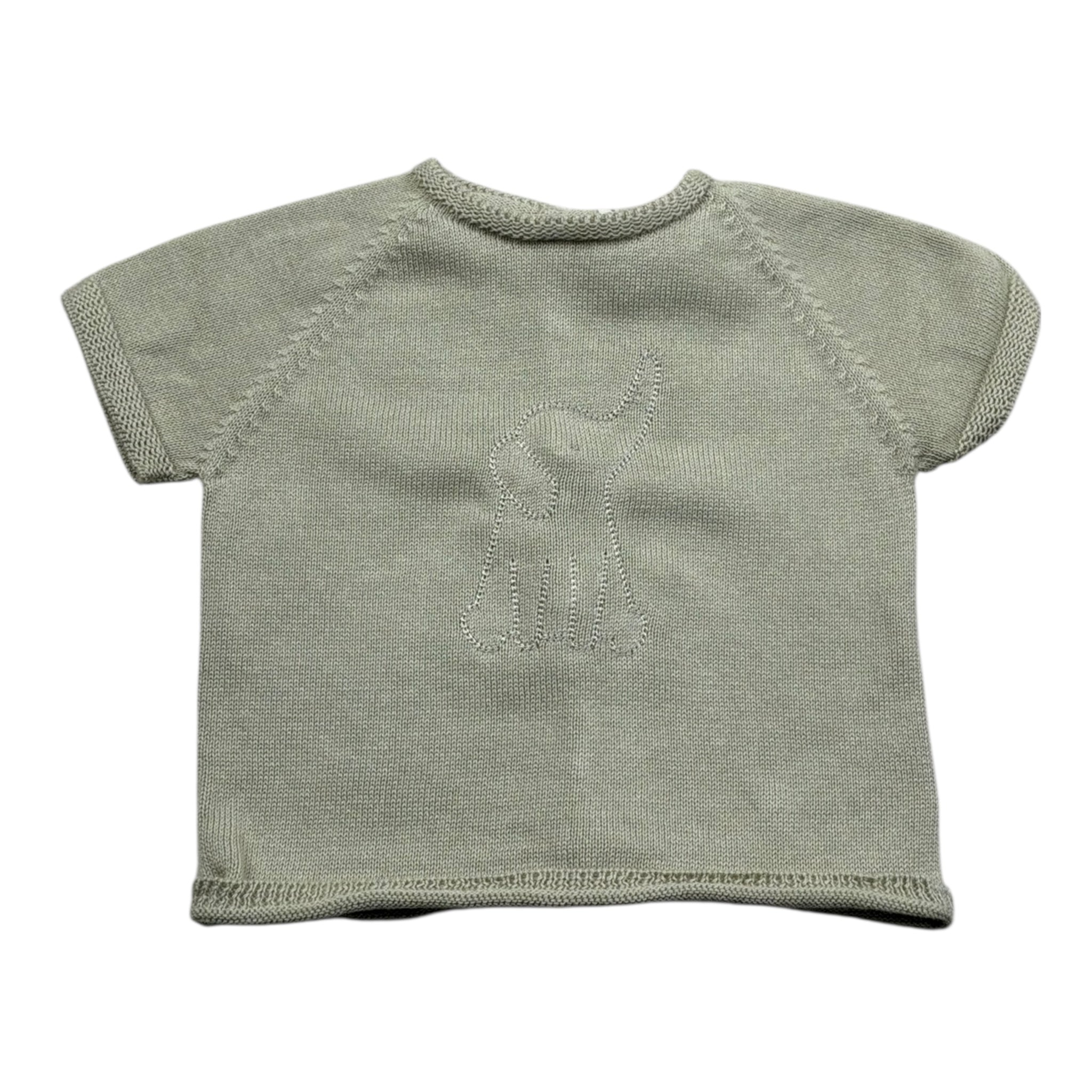 Wedoble T-Shirt Girocollo Tinta Unita  per Neonato V2402302A VERDE WEDOBLE 