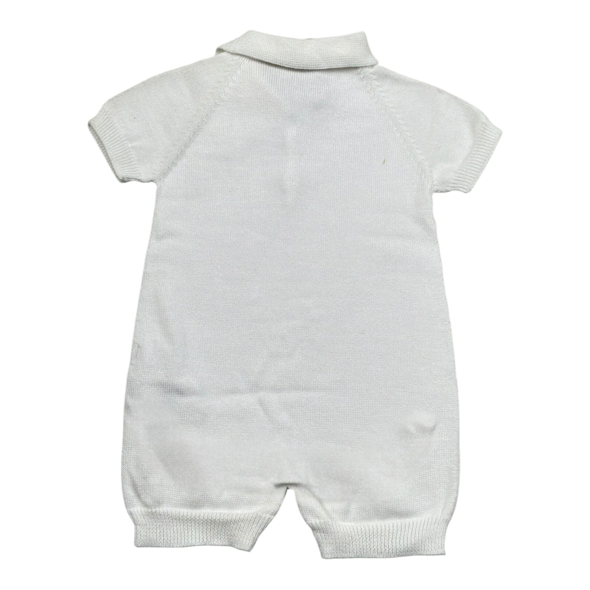 Wedoble Pagliaccetto Mezza Manica Tinta Unita per Neonato V2404305D BIANCO WEDOBLE 