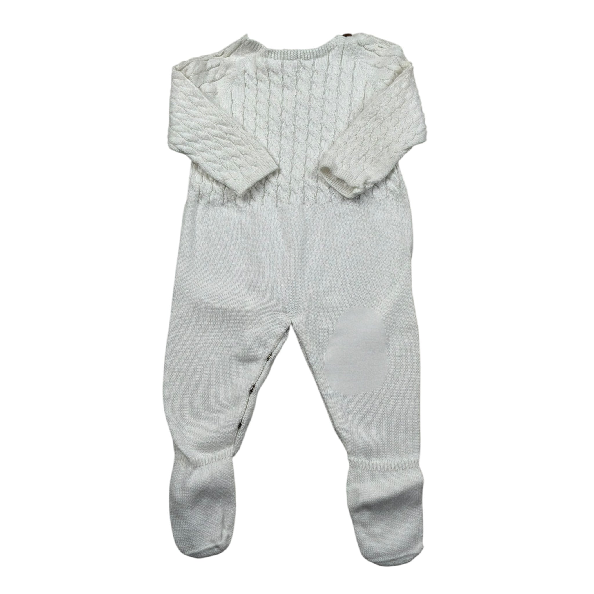 Wedoble Tutina Manica Lunga Tinta Unita per Neonato V2404346A BIANCO WEDOBLE 