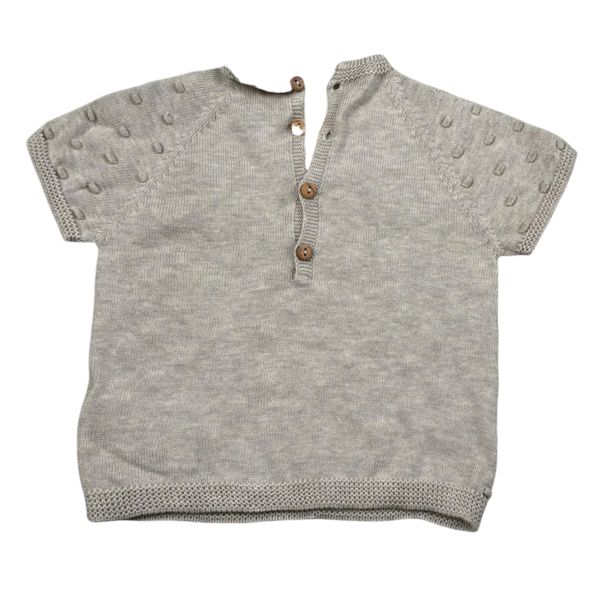 Wedoble T-Shirt Tinta Unita con Ricami per Neonato V2406302A BEIGE WEDOBLE 