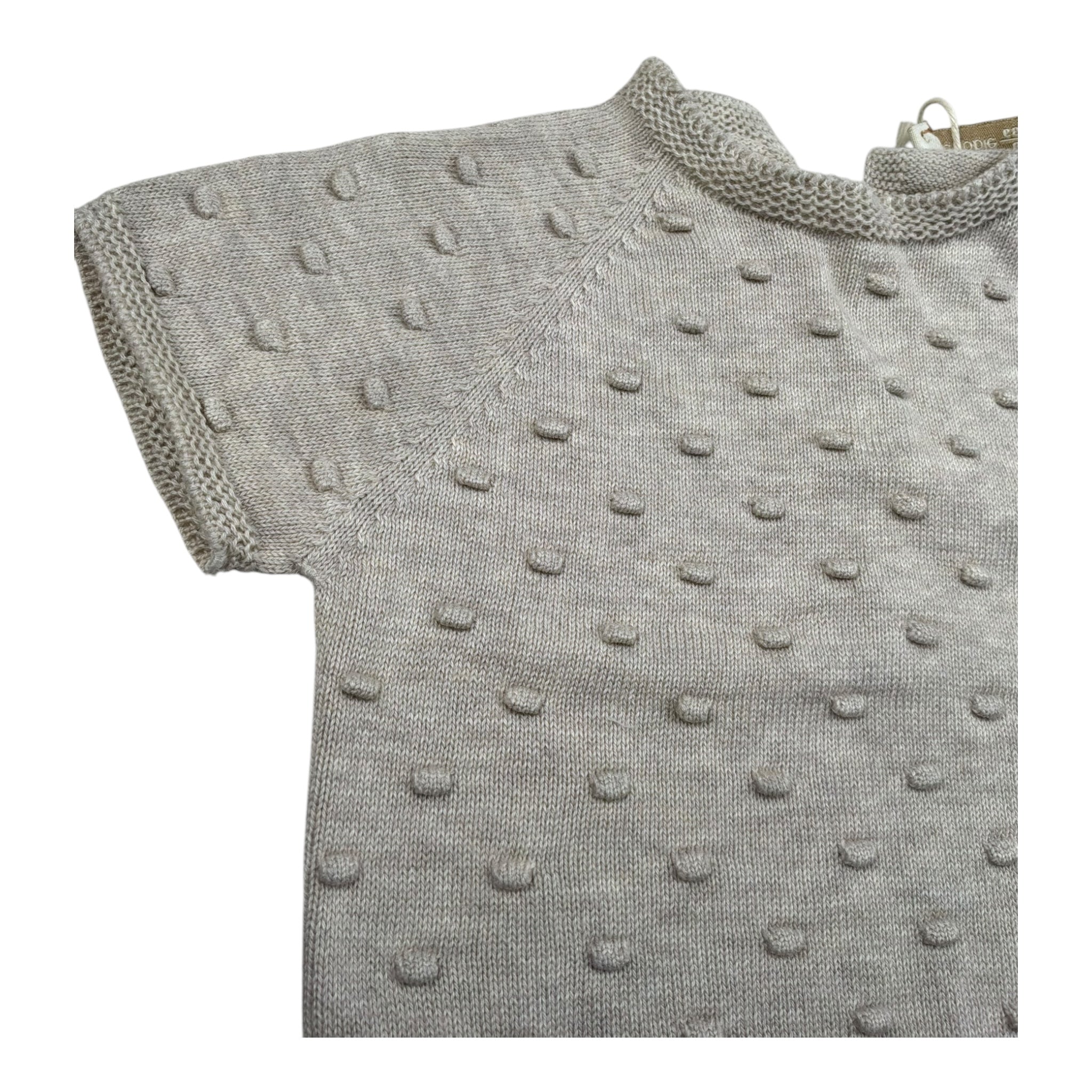Wedoble T-Shirt Tinta Unita con Ricami per Neonato V2406302A BEIGE WEDOBLE 