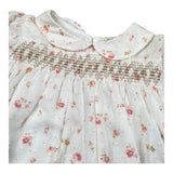 Wedoble Abito Mezza Manica Tinta Unita Stampa Floreale per Bambina V2502704A BIANCO WEDOBLE 