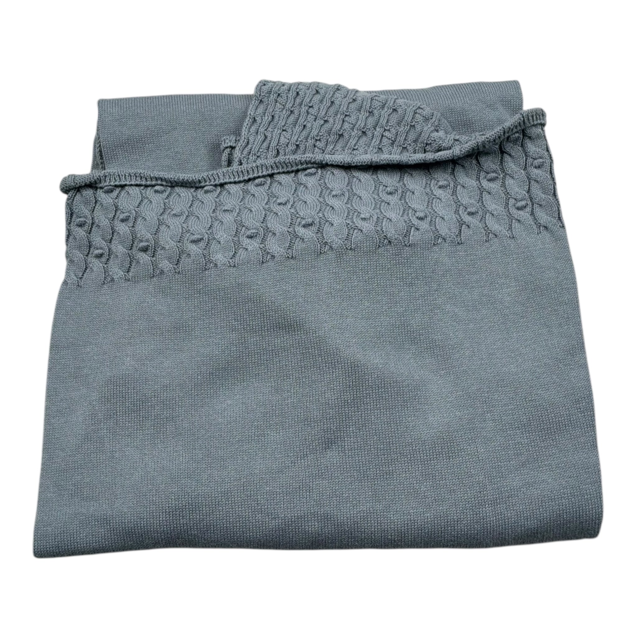 Wedoble Coperta Tinta Unita con Trafori per Neonato V2503306A PETROLIO WEDOBLE 
