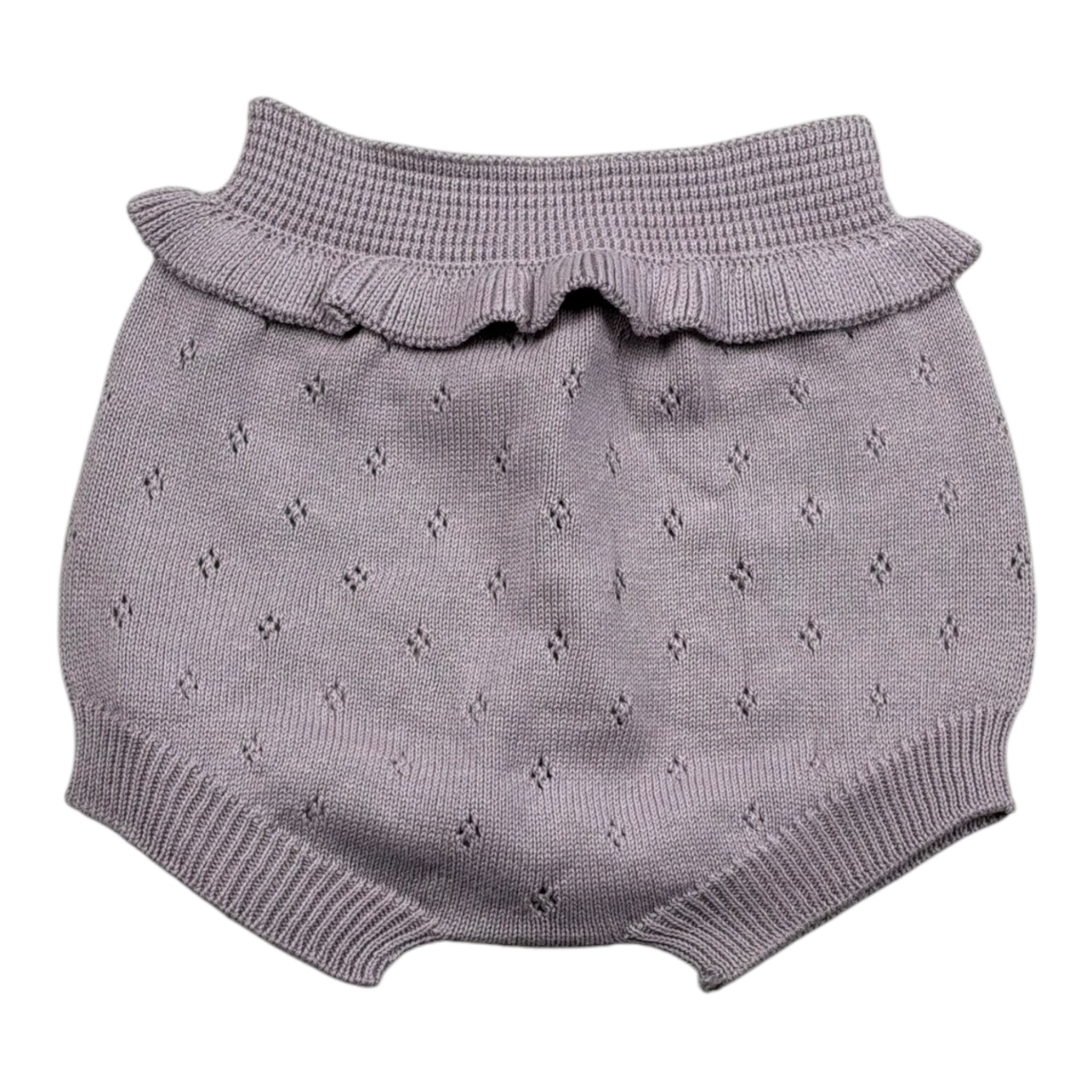 Wedoble Culotte Tinta Unita con Ricami per Neonata V2505331A LILLA WEDOBLE 