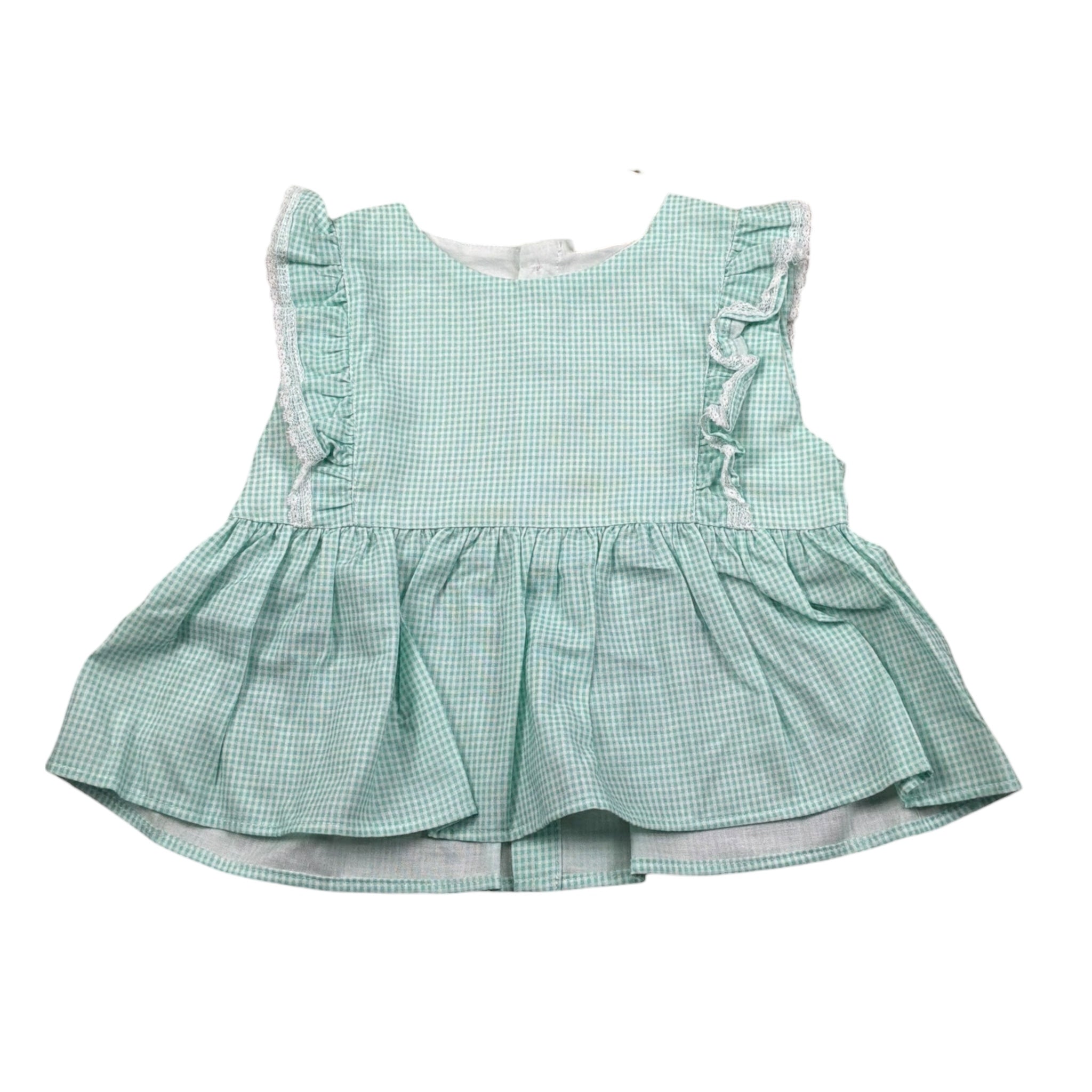 Wedoble Camicia Giromanica Fantasia Quadretti per Neonata V2505720X VERDE ACQUA WEDOBLE 