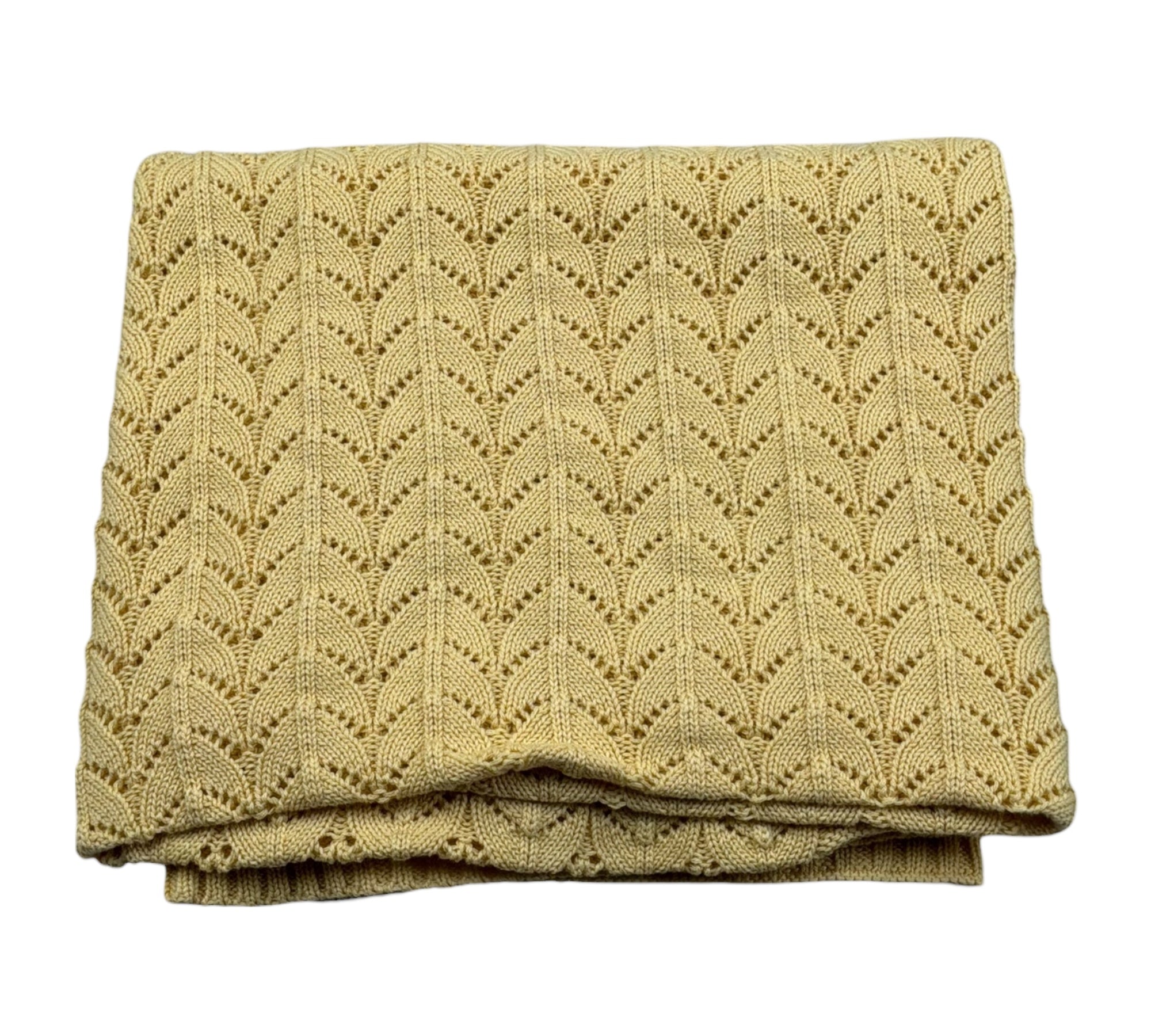 Wedoble Coperta Tinta Unita Traforato per Neonata V2507306A GIALLO WEDOBLE 