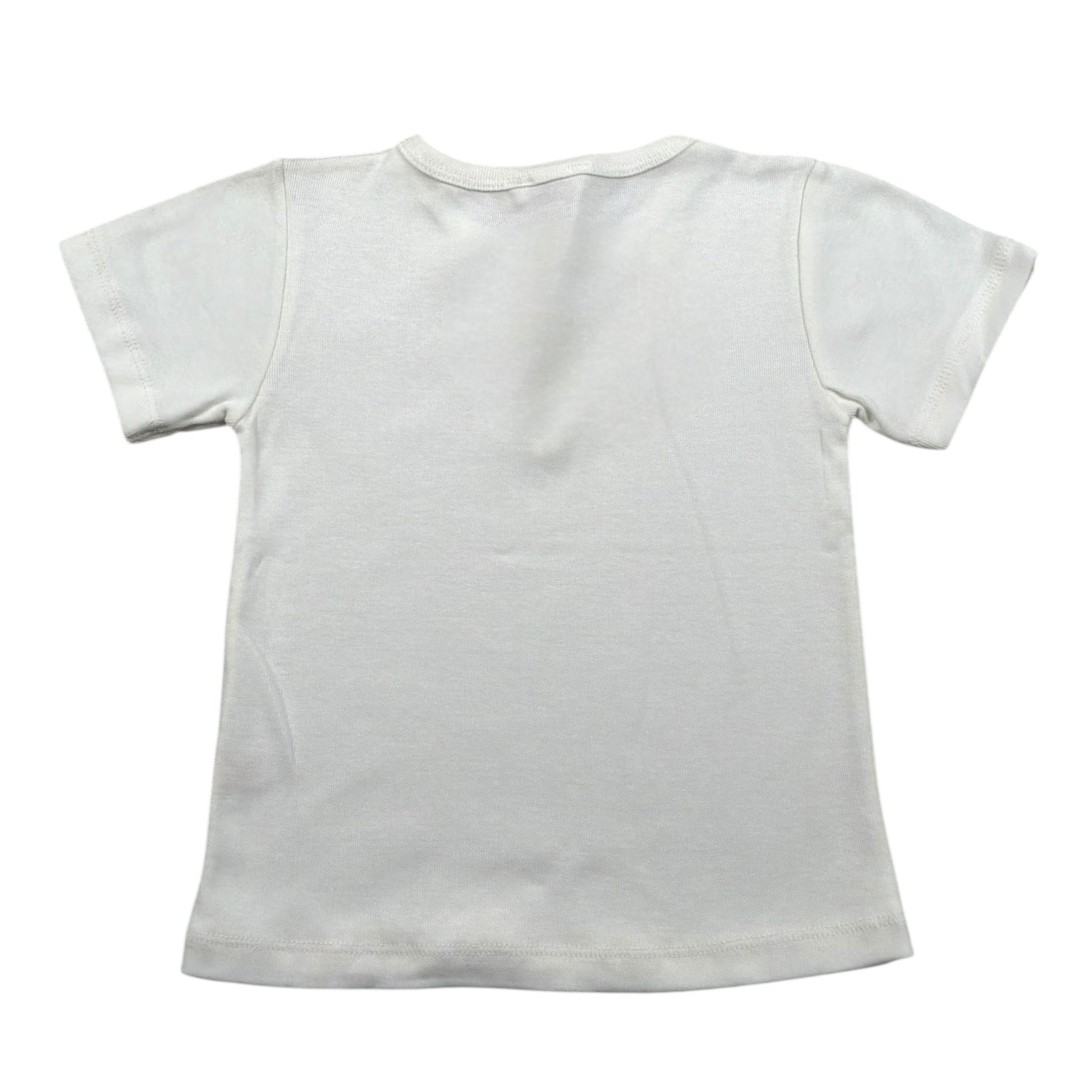 Wedoble T-Shirt Girocollo Tinta Unita con Bottoni per Neonato V2511602A PANNA WEDOBLE 