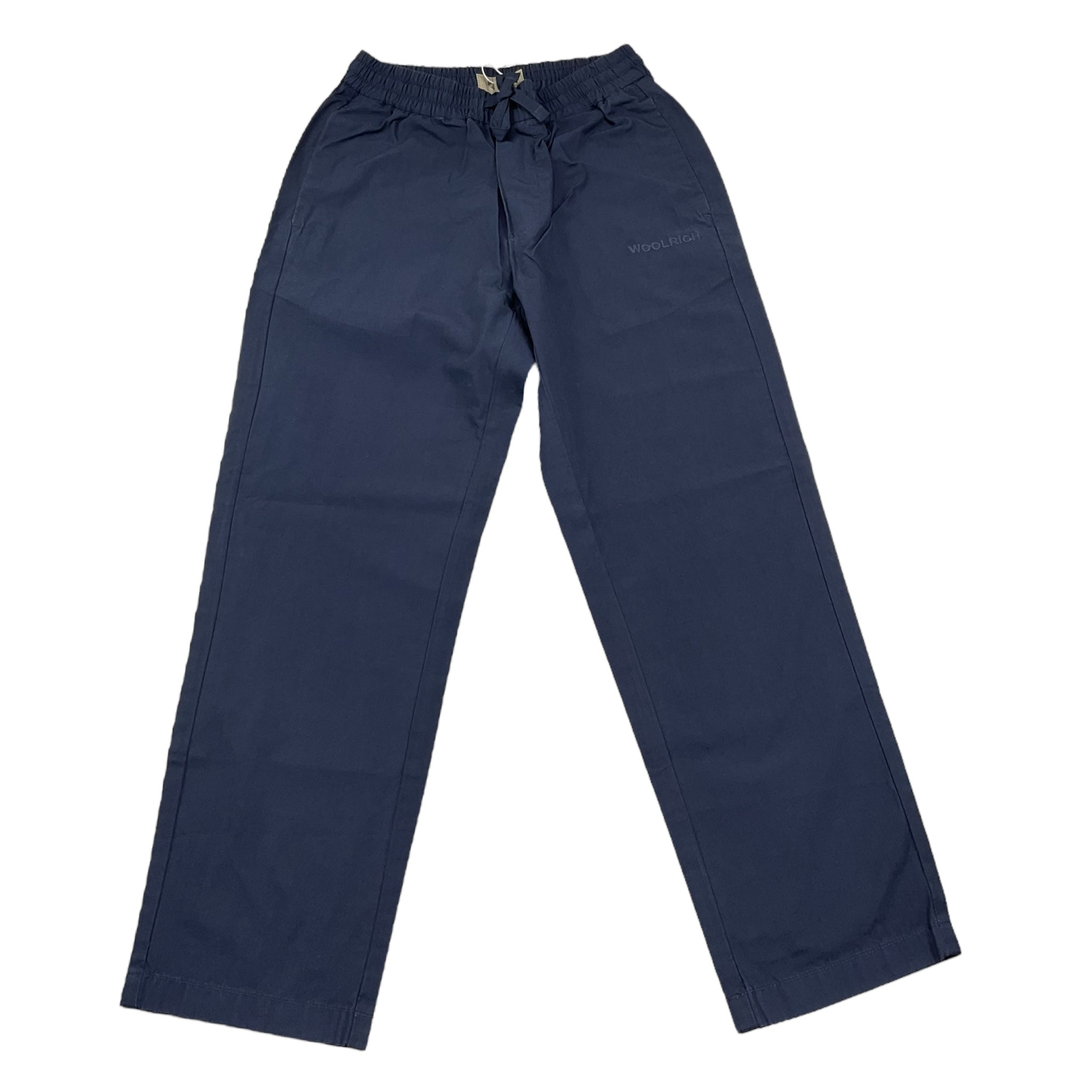 Woolrich Pantalone Tinta Unita con Elastico In Vita per Bambino KTR0127 BLU WOOLRICH 