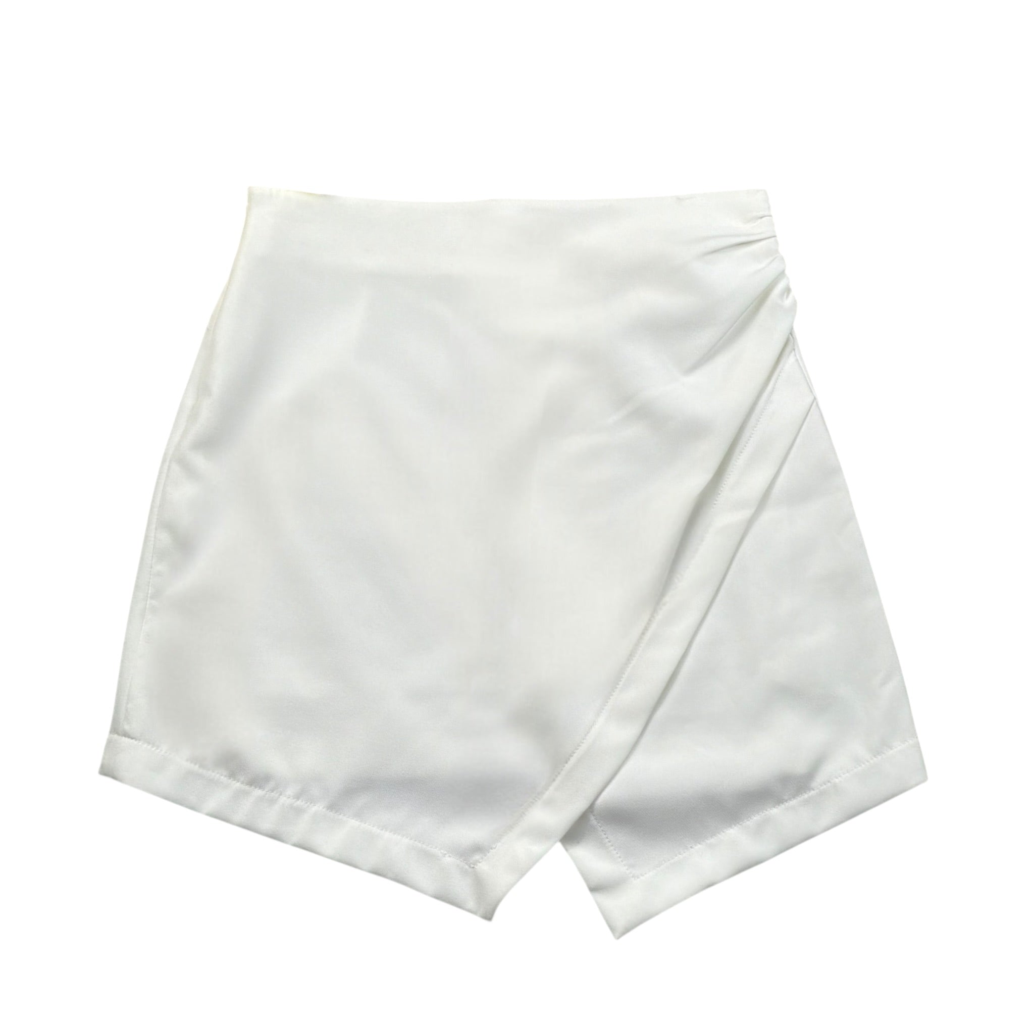 Y-Clu Gonna Tinta Unita con Elastico In Vita per Bambina Y19046 BIANCO Y-CLU 