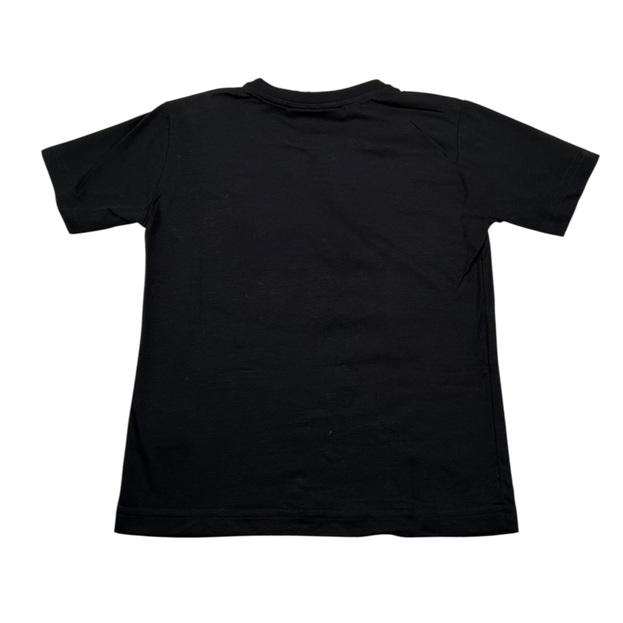 Yes London T-Shirt Girocollo Tinta Unita con Taschino per Bambino JR2148M NERO YES LONDON 
