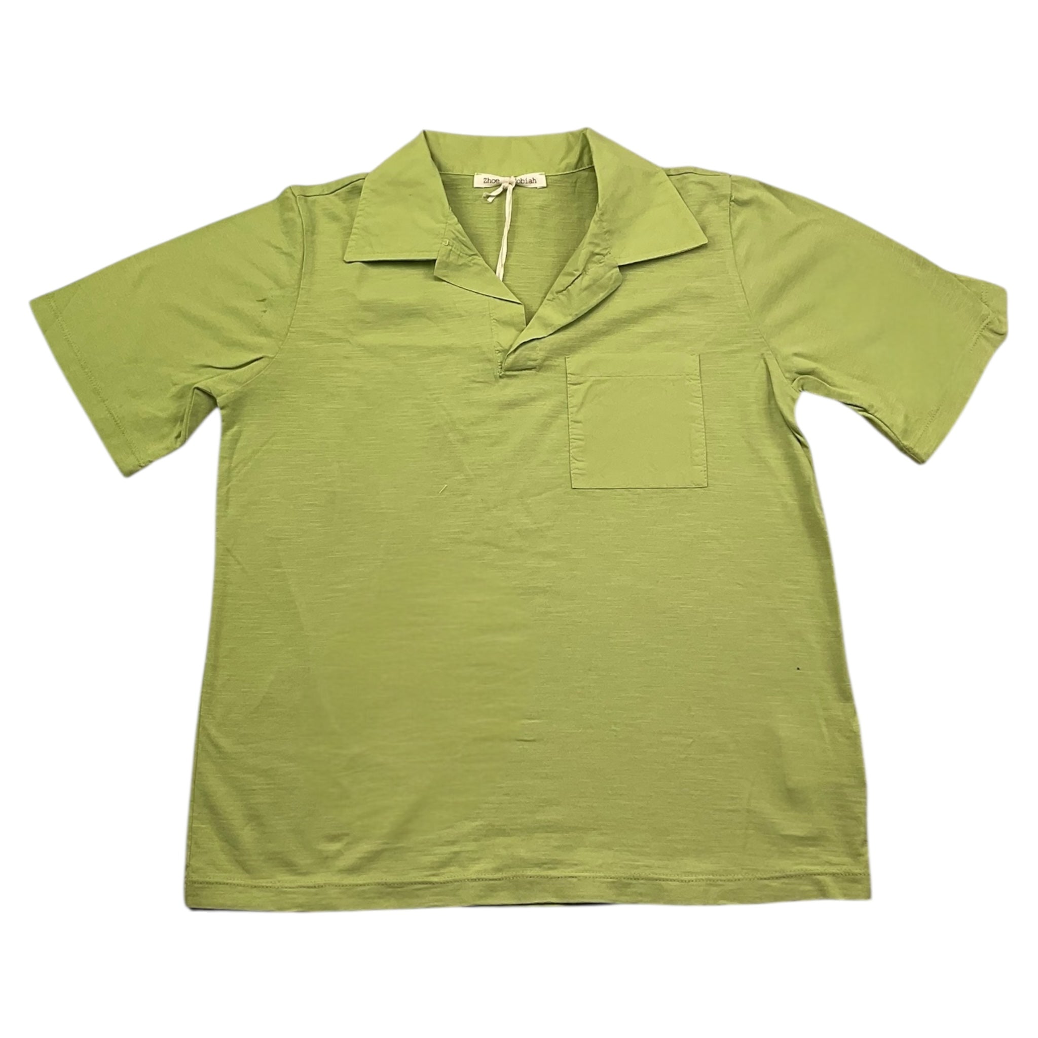 Zhoe & Tobiah Polo Mezza Manica Tinta Unita per Bambino BSE18M VERDE ZHOE & TOBIAH 