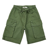 Zhoe & Tobiah Bermuda Tinta Unita con Elastico In Vita per Bambino J&P14MJ VERDE ZHOE & TOBIAH 