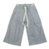 Zhoe & Tobiah Pantalone Modello Palazzo Fantasia A Righe per Neonata STS2FN BIANCO/BLU ZHOE & TOBIAH 