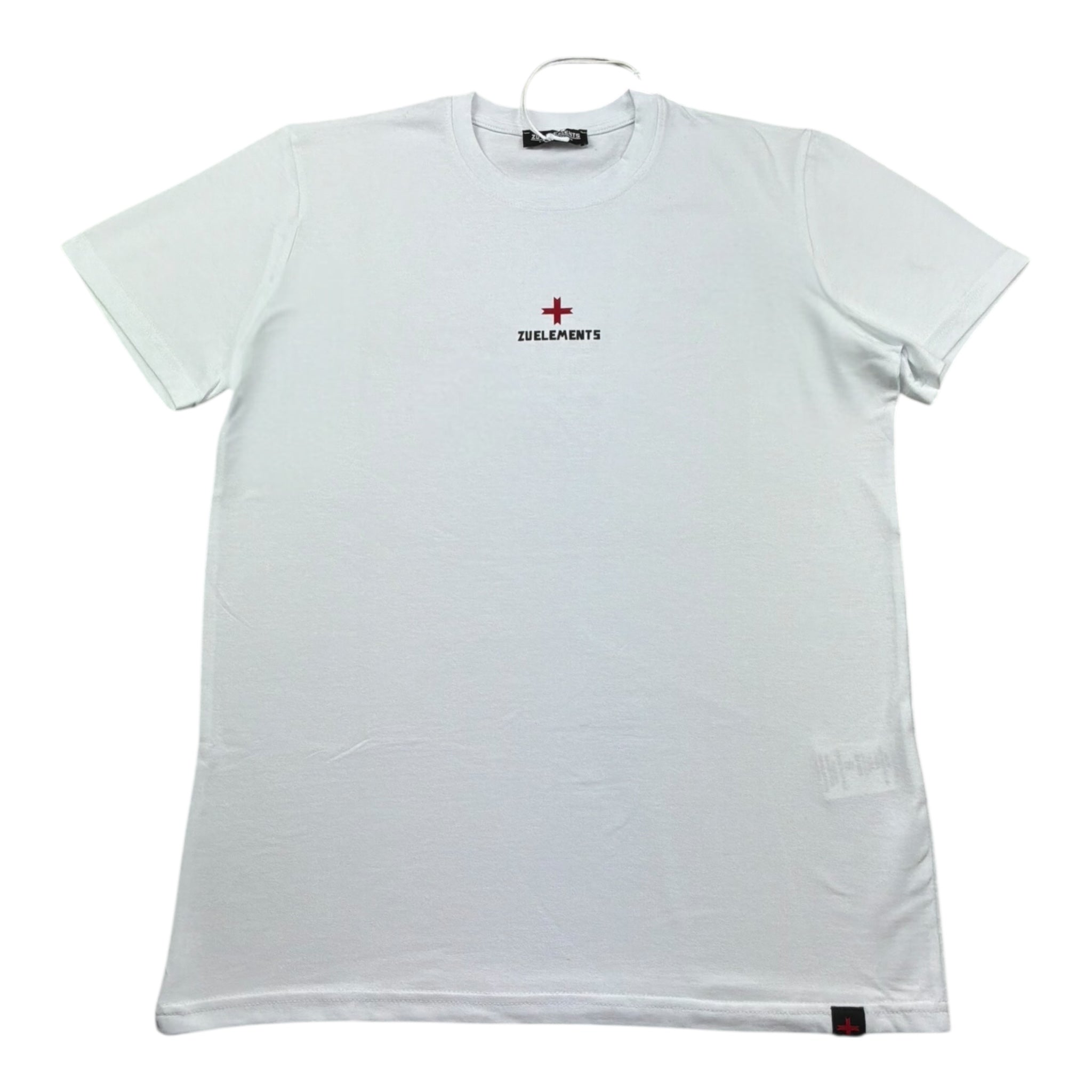 Zu+Elements T-Shirt Girocollo Tinta Unita con Stampa per Bambino ZU1608 BIANCO ZU+ELEMENTS 