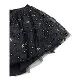 LIU JO gonna tinta unita fantasia floreale Nero per Bambina KF4104 NERO LIU JO 