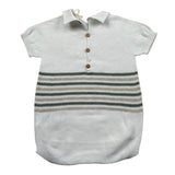 Wedoble Pagliaccetto Mezza Manica Tinta Unita per Neonato V2507305R BIANCO WEDOBLE 