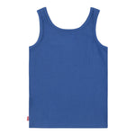 Levi'S Canotte Girocollo Tinta Unita con Logo per Bambina 3EK116 BLU LEVI'S 