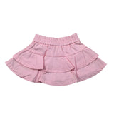 Monnalisa Gonna Tinta Unita con Balze per Bambina 17E701X ROSA MONNALISA 