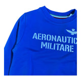 Aeronautica Militare Felpa Chiusa Girocollo Tinta Unita con Stampa Logo per Neonato 251FE0027A COBALTO AERONAUTICA MILITARE 