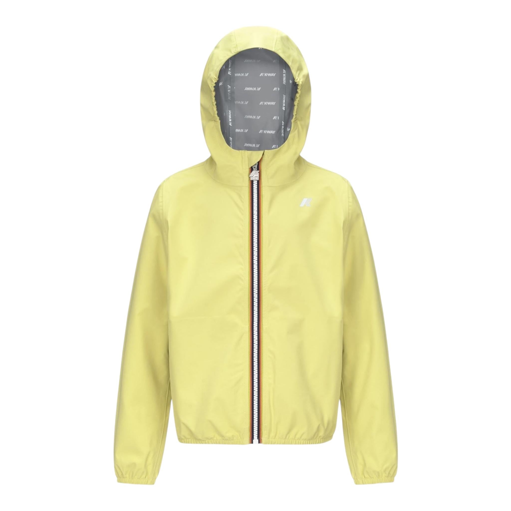 K-Way Giubbino Tinta Unita con Cappuccio per Bambino K21371WJ VERDE K-WAY 