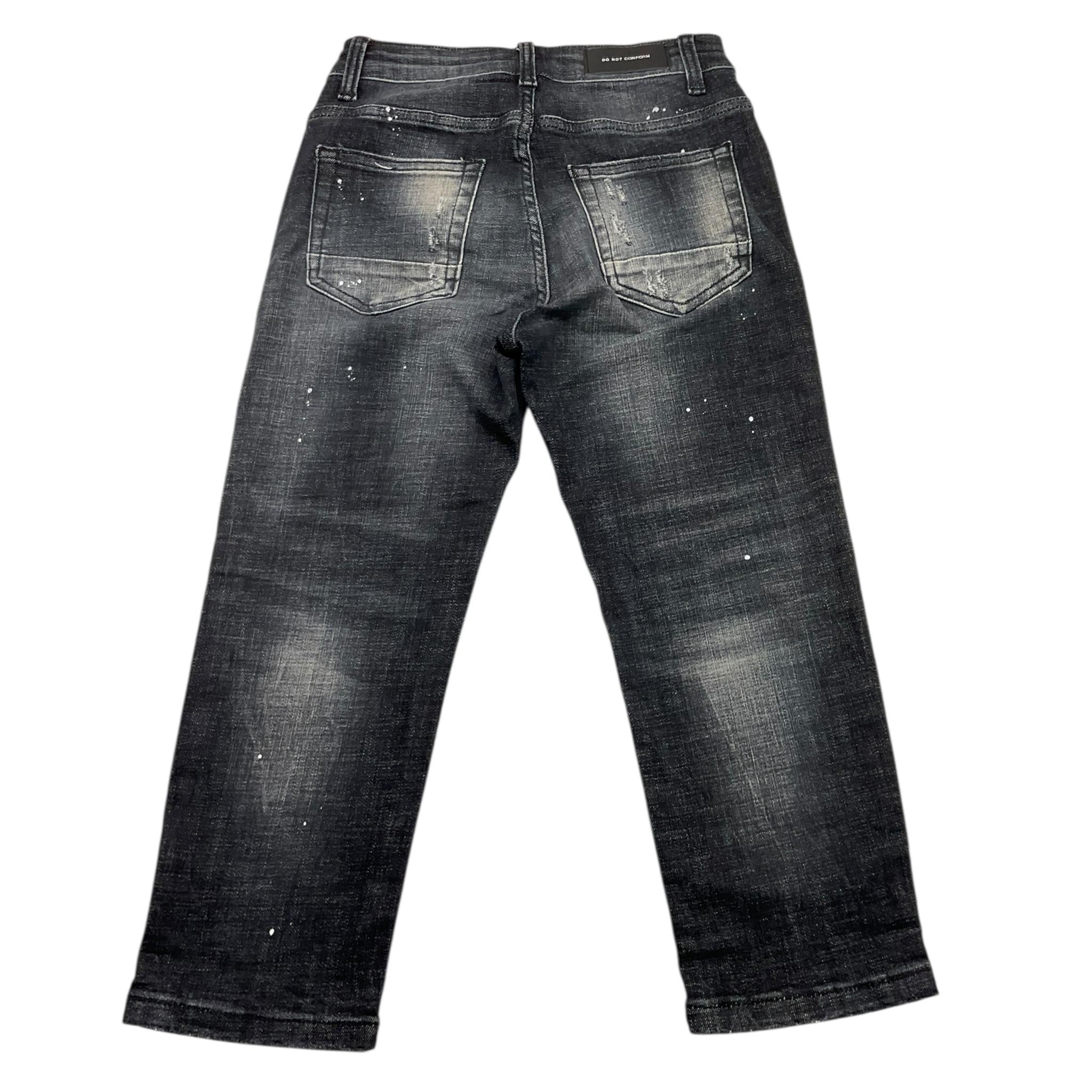 DO NOT CONFORM jeans tinta unita cn strappi Nero per Bambino CR04J NERO DO NOT CONFORM 