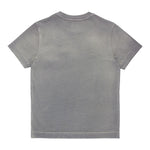 DIESEL t-shirt girocollo tinta unita con applicazioni Grigio per Bambino J01963 GRIGIO DIESEL 