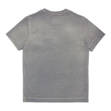 DIESEL t-shirt girocollo tinta unita con applicazioni Grigio per Bambino J01963 GRIGIO DIESEL 
