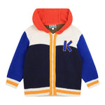 KENZO maglia con zip e cappuccio multicolor Multicolor per Bambino K25834 MULTICOLOR KENZO 