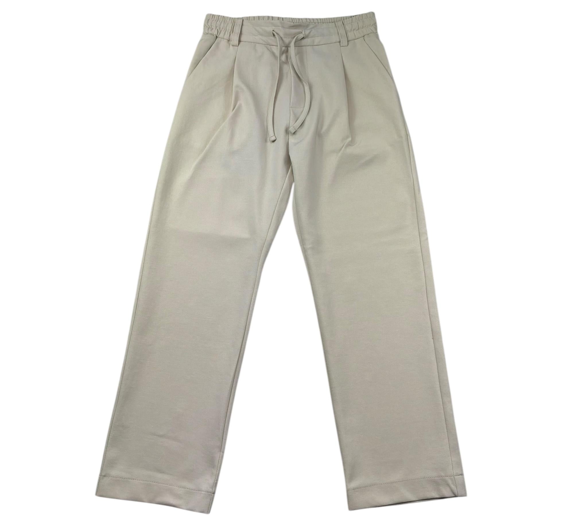 Paolo Pecora Pantalone Tinta Unita con Elastico In Vita per Bambino PP4244 SABBIA PAOLO PECORA 