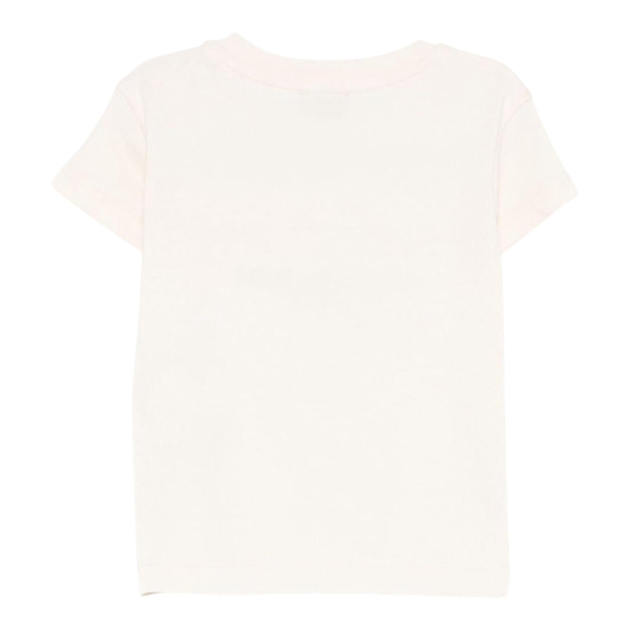 Trussardi T-Shirt Tinta Unita con Stampa per Neonato TIP25020TSXX PANNA TRUSSARDI 