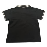 TRUSSARDI polo mezza manica tinta unita cn profili in contrasto Nero per Neonato TIA25082PO NERO TRUSSARDI 