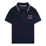Tommy Hilfiger Polo Mezza Manica con Ricamo Logo per Bambino KB0KB09524 BLU TOMMY HILFIGER 
