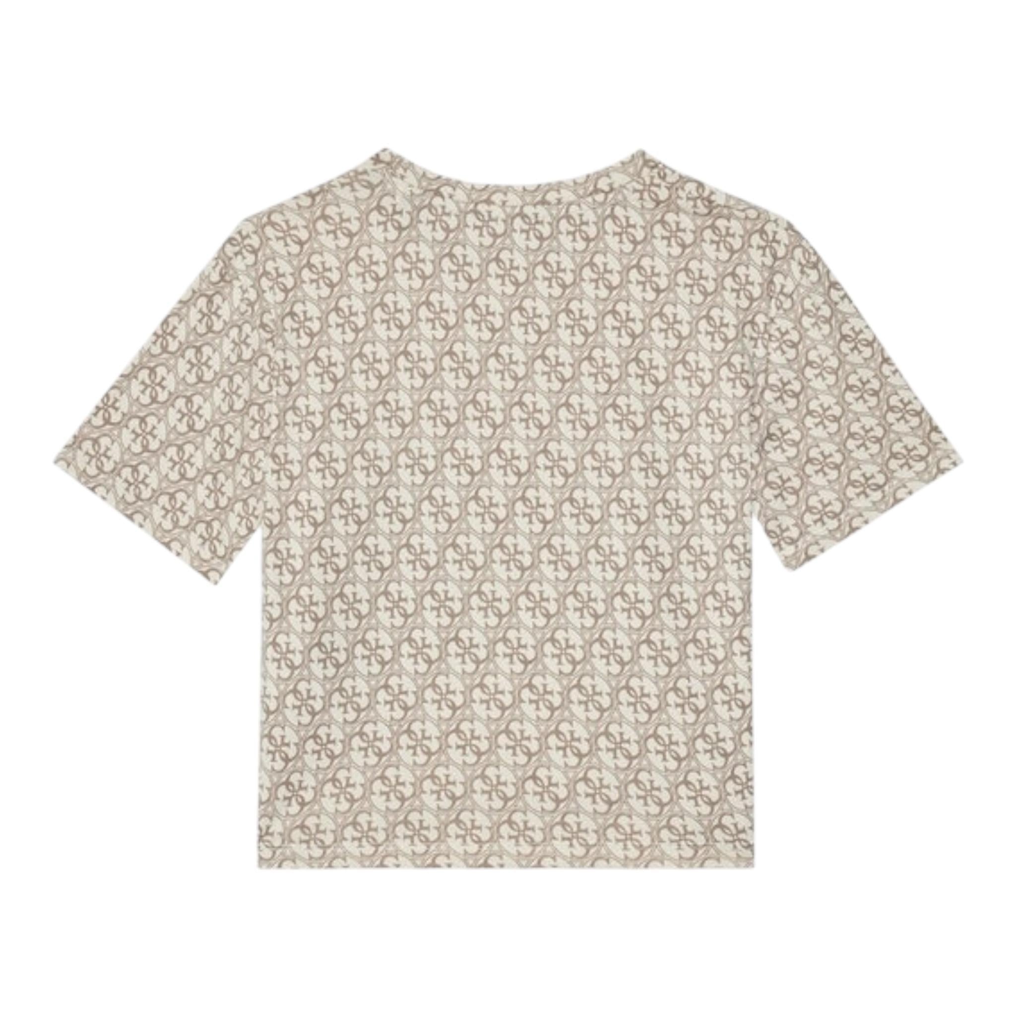 Guess T-Shirt Tinta Unita con Stampa per Bambina J5RI04K4YW4 BEIGE GUESS 