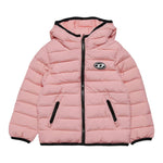 DIESEL giubbino con zip e cappuccio tinta unita Rosa per Neonata K00401 ROSA DIESEL 
