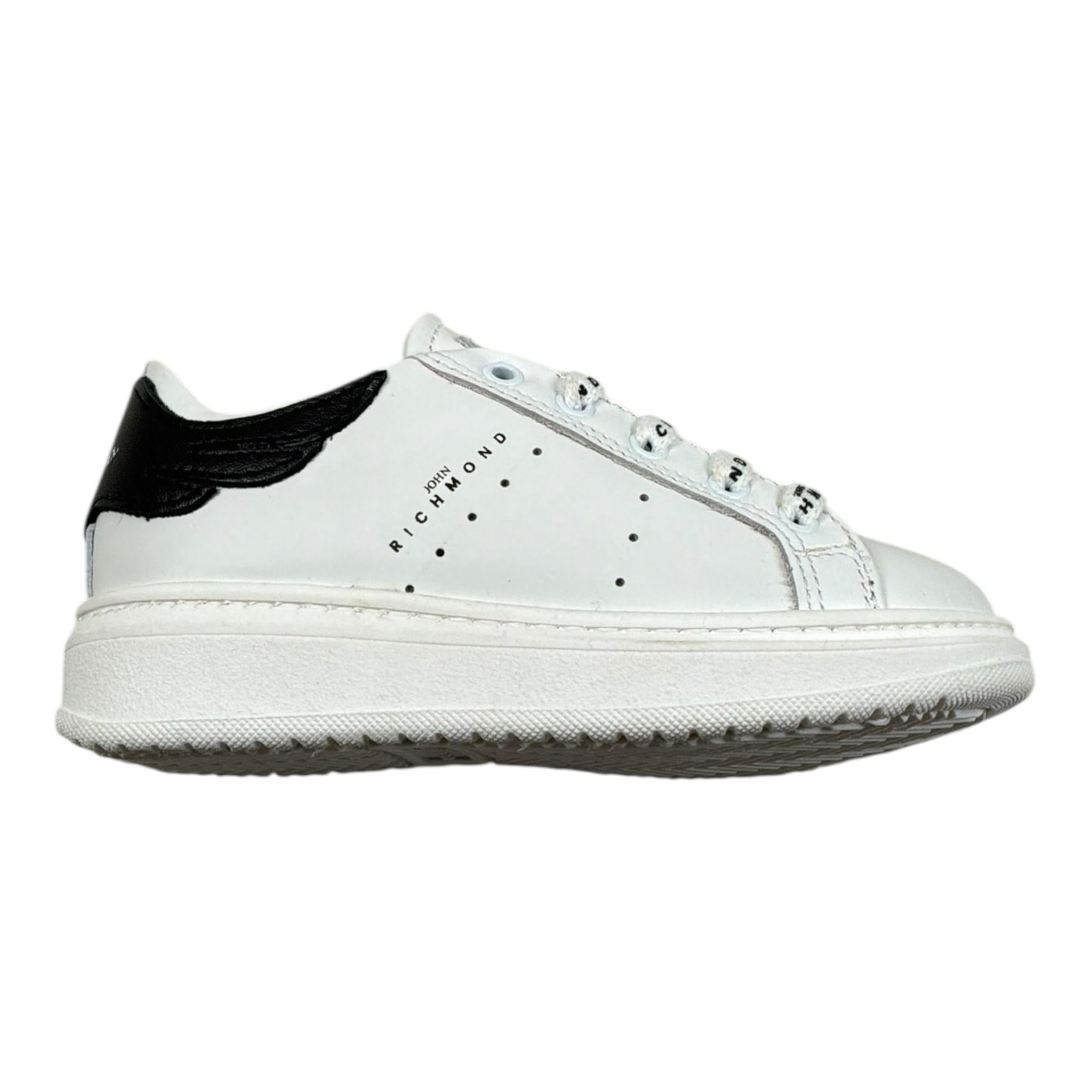 John Richmond Sneakers Tinta Unita con Stampa Logo per Neonato 21112N BIANCO JOHN RICHMOND 