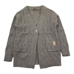 ELEVENTY cardigan tinta unita con trafori Grigio per Bambina ET9A40 GRIGIO ELEVENTY 