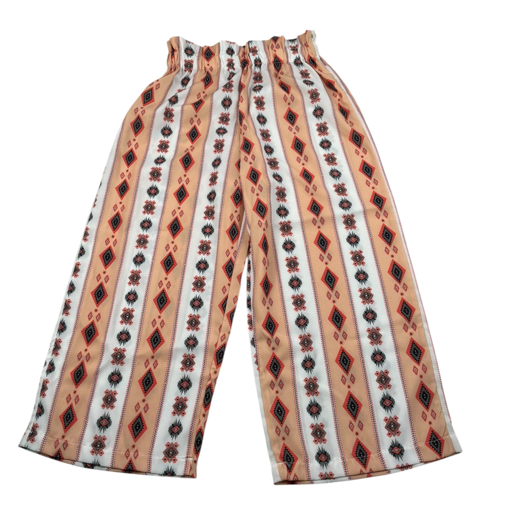 Funky Pantalone Modello Palazzo Stampa Fantasia Multicolor per Bambina PNTF MULTICOLOR FUNKY 