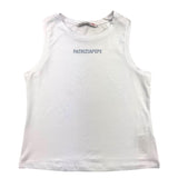 PATRIZIA PEPE canotta girocollo tinta unita con brillantini Bianco per Bambina 7M0813 BIANCO PATRIZIA PEPE 