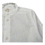 Pure Firenze Camicia Manica Lunga Collo Coreano Tinta Unita per Neonato PC03176 BIANCO PURE FIRENZE 