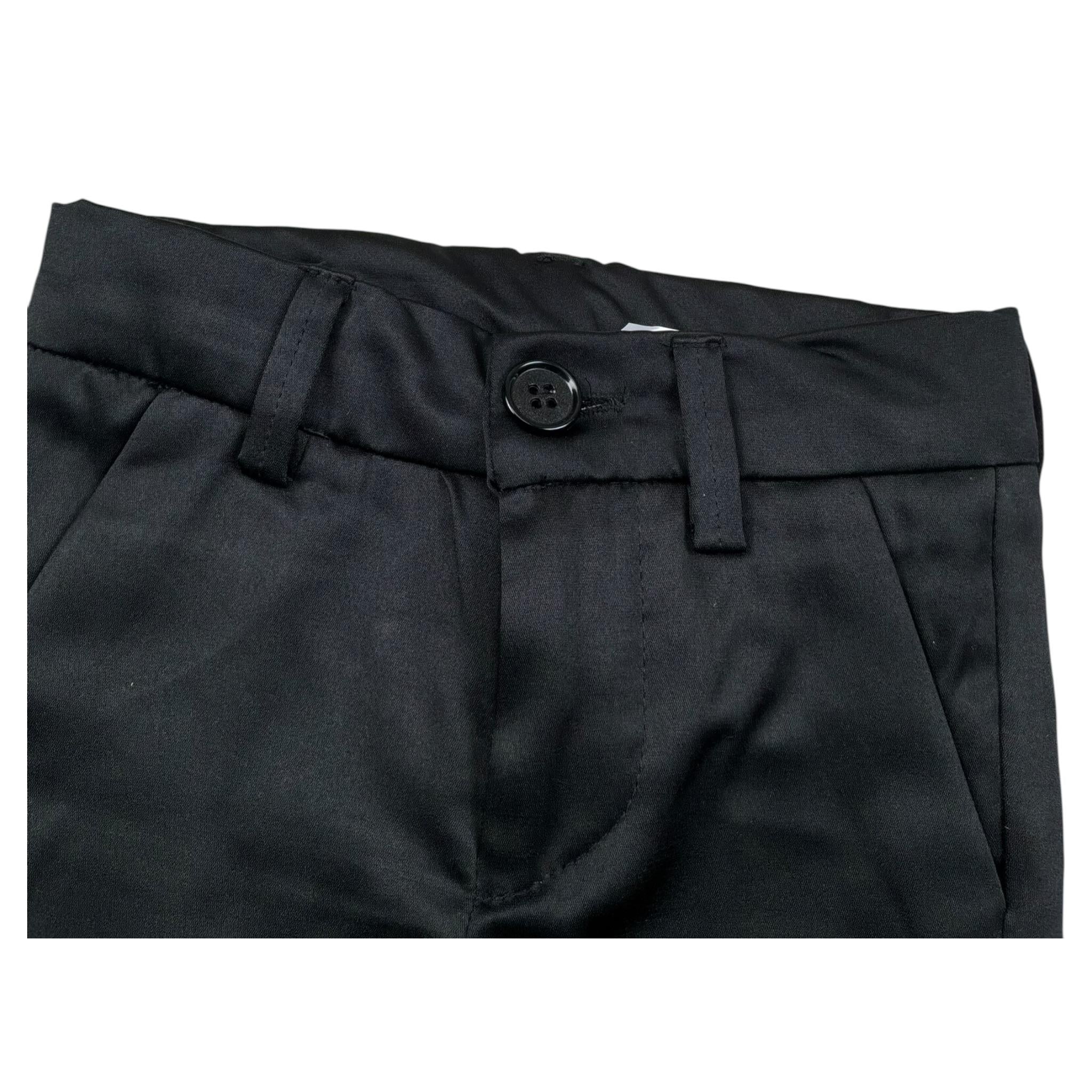 Shako' Pantalone Tinta Unita con Girovita Regolabile per Neonato PNTSH NERO SHAKO' 