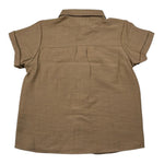 Barcellino Camicie Mezza Manica Tinta Unita per Bambino 120413 BEIGE BARCELLINO 