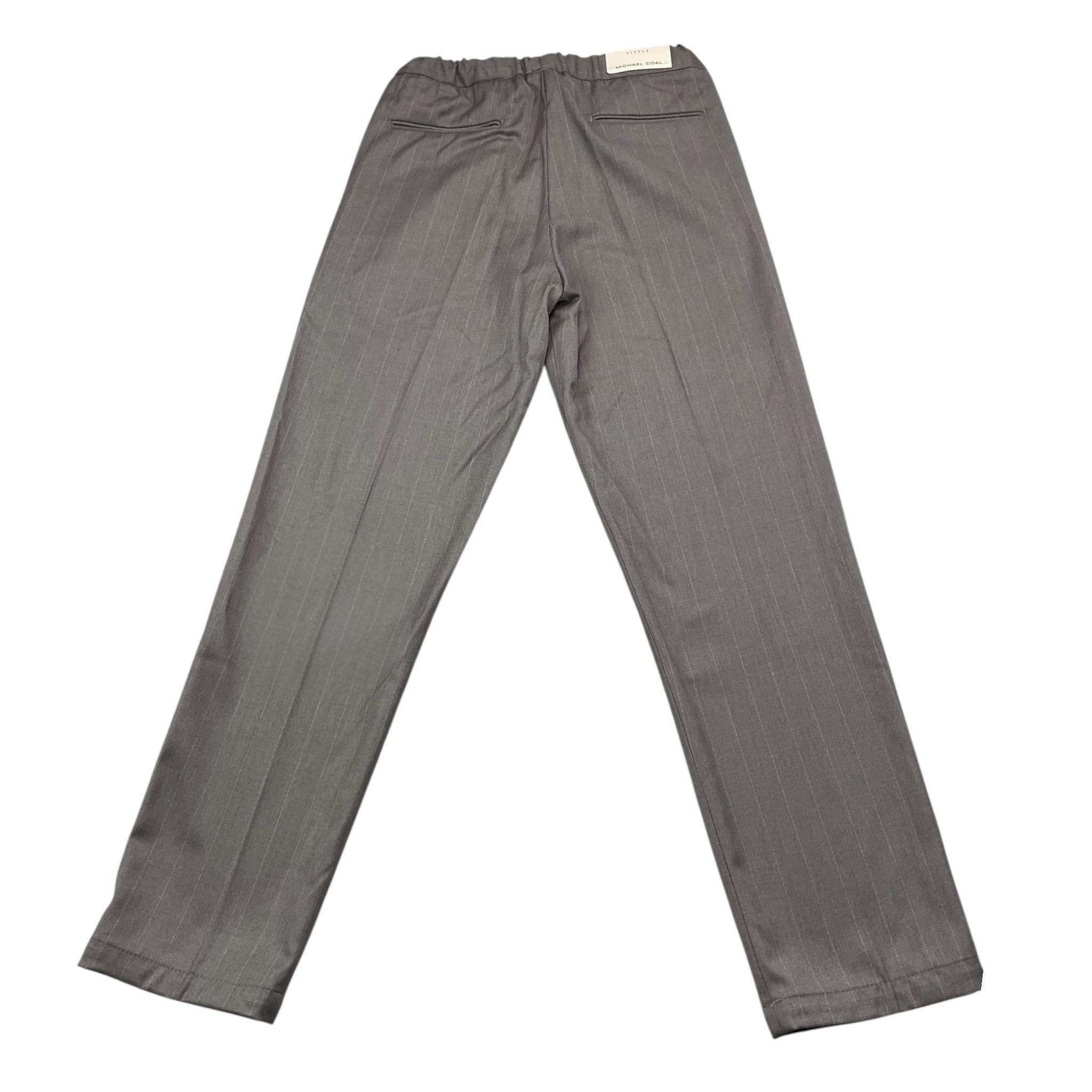 MICHAEL COAL pantalone tinta unita con elastico in vita Grigio per Bambino YUADA7147F24 GRIGIO MICHAEL COAL 
