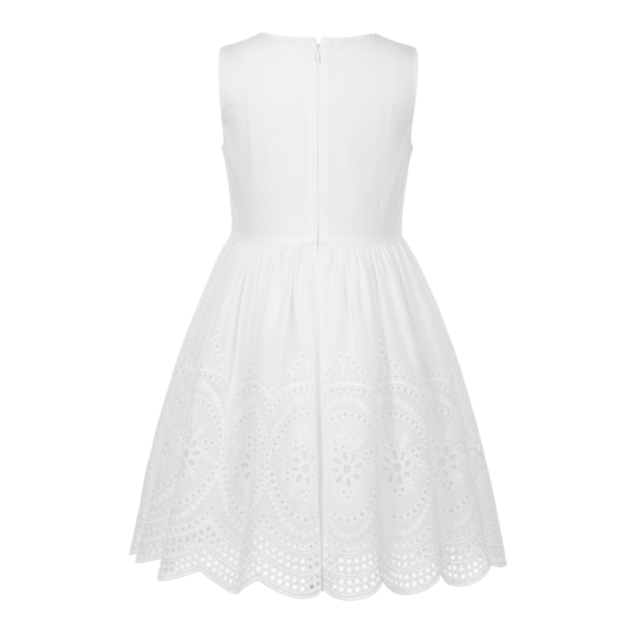 Raffaella Abito Cerimonia Tinta Unita Giromaniche per Bambina ESTATE BIANCO RAFFAELLA 