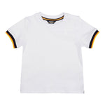 K-Way T-Shirt Tinta Unita Girocollo con Profili In Contrasto per Neonato K41319W BIANCO K-WAY 