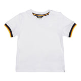 K-Way T-Shirt Tinta Unita Girocollo con Profili In Contrasto per Neonato K41319W BIANCO K-WAY 